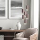Formaminima Lamp/One 6-Light Canaletto Walnut Wood & Crystal Glass Chandelier