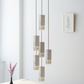 Formaminima Lamp/One 6-Light White Calacatta Marble & Crystal Glass Chandelier
