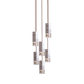 Formaminima Lamp/One 6-Light White Calacatta Marble & Crystal Glass Chandelier