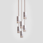 Formaminima Lamp/One 6-Light White Calacatta Marble & Crystal Glass Chandelier