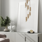 Formaminima Lamp/One 9-Light Satin Golden Matt Solid Brass & Crystal Glass Chandelier