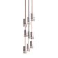 Formaminima Lamp/One 9-Light White Calacatta Marble & Crystal Glass Chandelier