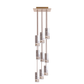 Formaminima Lamp/One 9-Light White Calacatta Marble & Crystal Glass Chandelier