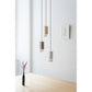 Formaminima Lamp/One Collection Solid Brass, White Calacatta Marble, Canaletto Walnut Wood & Crystal Glass Chandelier