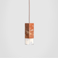 Formaminima Lamp/One Color Edition Red Collemandina Marble, Green Alpes, Royal Pink Yellow & Crystal Glass Chandelier