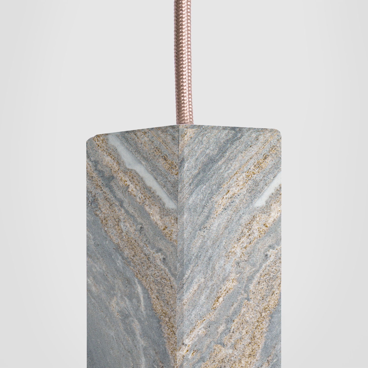 Formaminima Lamp/One Limited Revamp 01 Edition Solid Marble & Crystal Glass Pendant Lamp