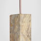 Formaminima Lamp/One Limited Revamp 02 Edition Solid Marble & Crystal Glass Pendant Lamp