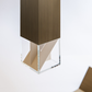 Formaminima Lamp/Two Brass Revamp 01 Edition Burnished Satin Brass & Crystal Glass Table Lamp