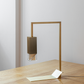 Formaminima Lamp/Two Brass Revamp 01 Edition Burnished Satin Brass & Crystal Glass Table Lamp