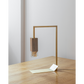Formaminima Lamp/Two Solid Canaletto Walnut Wood & Crystal Glass Table Lamp