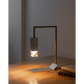 Formaminima Lamp/Two Solid Canaletto Walnut Wood & Crystal Glass Table Lamp