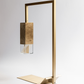 Formaminima Lamp/Two Wood Revamp 01 Edition Olive Briarwood & Crystal Glass Table Lamp