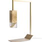 Formaminima Lamp/Two Wood Revamp 01 Edition Olive Briarwood & Crystal Glass Table Lamp