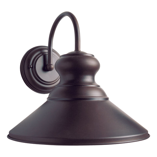 Forte Lighting Colfax 11" Steel Antique Bronze Outdoor Dark Sky Wall Light With Metal Shade