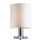 Forte Lighting Drake 27" 5-Light Steel Brushed Nickel Chandelier With Off White Linen Shades