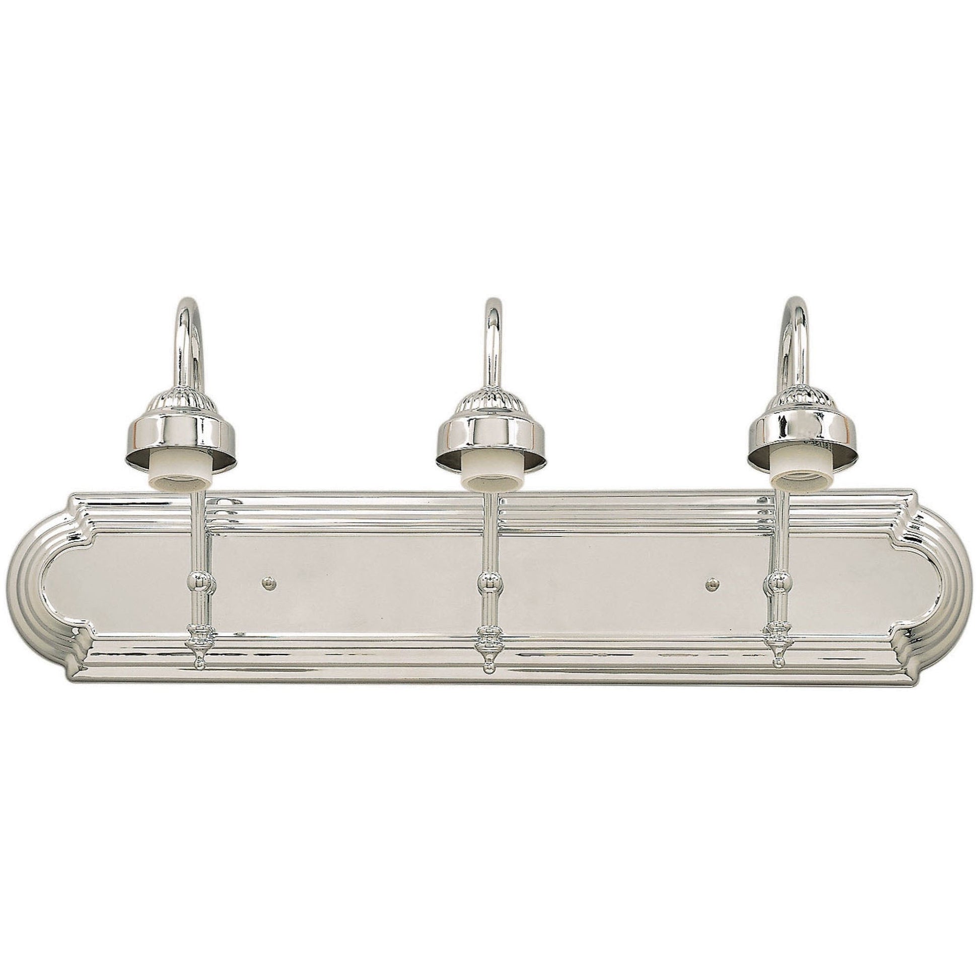 Forte Lighting Etta 24" 3-Light Steel Bath Bar In Chrome Finish