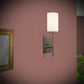 Forte Lighting Faye 5" 1-Light Steel Antique Bronze Wall Sconce With Satin Opal Glass Shade