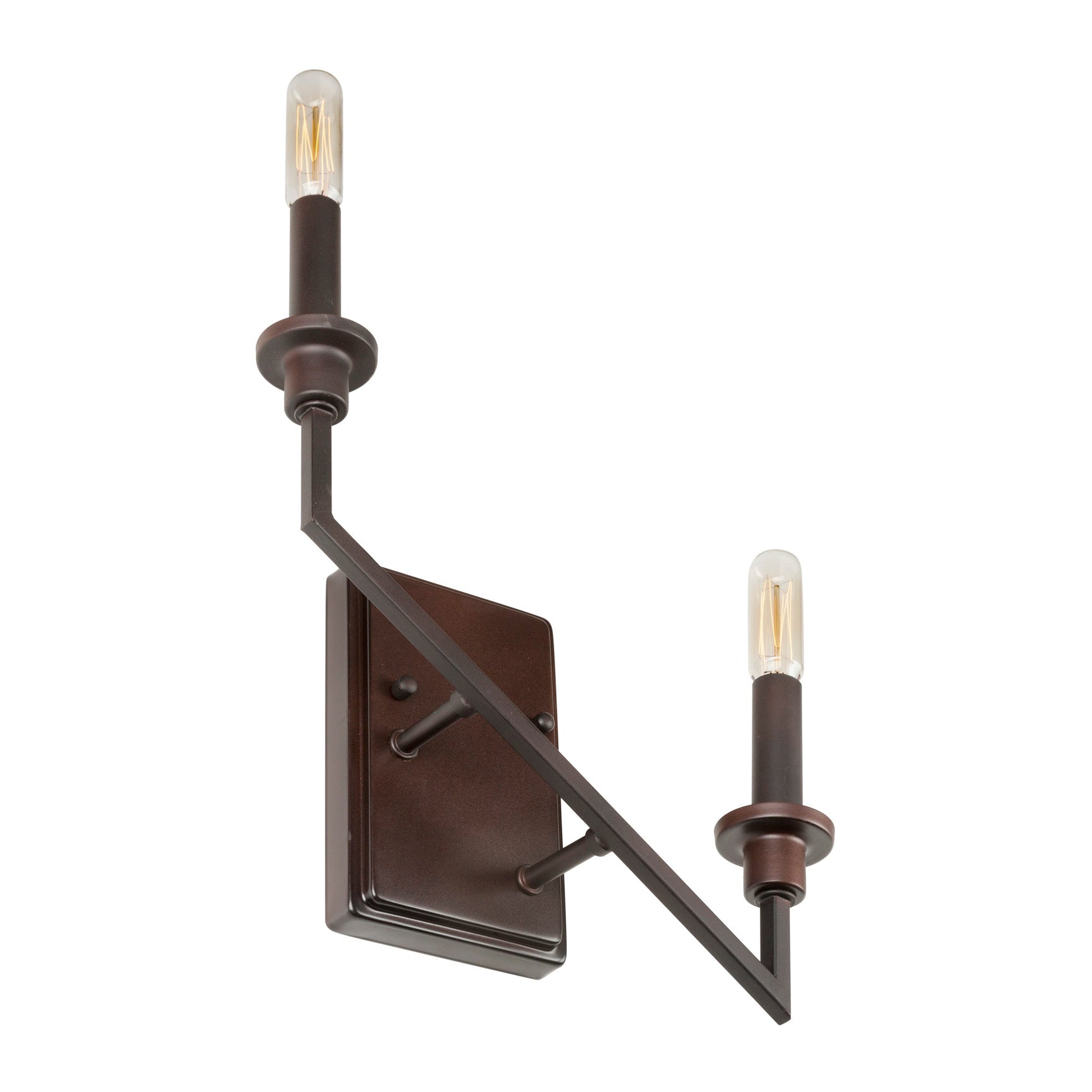 Forte Lighting Gwen 11" Steel Bare Bulb Wall Sconce In Antique Bronze Finish