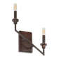 Forte Lighting Gwen 11" Steel Bare Bulb Wall Sconce In Antique Bronze Finish