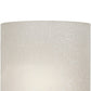 Forte Lighting Halo 7" Steel Antique Bronze Wall Sconce With White Linen Glass Shade