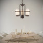 Forte Lighting Hayden 18" 3-Light Steel Antique Bronze Round Chandelier With Satin Opal Glass Shades