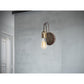 Forte Lighting Idio 5" Steel Bare Bulb Wall Sconce In Antique Bronze Finish