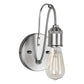 Forte Lighting Idio 5" Steel Bare Bulb Wall Sconce In Brushed Nickel Finish