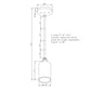 Forte Lighting Jayden 7" Steel Antique Bronze Mini Pendant With Clear Glass Shade