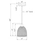 Forte Lighting Mesh 7" Steel Black Pendant With Black Industrial Mesh Shade