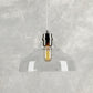 Forte Lighting Milo 12" Steel Brushed Nickel Mini Pendant With Clear Glass Shade