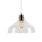Forte Lighting Milo 12" Steel Brushed Nickel Mini Pendant With Clear Glass Shade