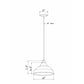 Forte Lighting Milo 12" Steel Brushed Nickel Mini Pendant With Clear Glass Shade