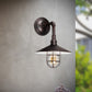 Forte Lighting Ori 10" Steel Antique Bronze Outdoor Wall Light With Metal Shade