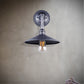Forte Lighting Ori 10" Steel Industrial Gray Outdoor Wall Light With Metal Shade