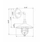 Forte Lighting Ori 10" Steel Industrial Gray Outdoor Wall Light With Metal Shade