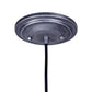 Forte Lighting Ori 10" Steel Industrial Gray Pendant With Metal Shade