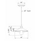 Forte Lighting Ori 10" Steel Industrial Gray Pendant With Metal Shade