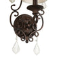 Forte Lighting Pau 8" Steel Antique Bronze Wall Sconce With Off White Linen Shade