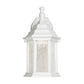 Forte Lighting Penn 7" LED Die Cast Aluminum White Outdoor Dark Sky Wall Light With Clear Seeded Glass Panels Shade