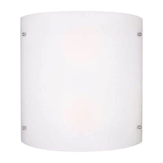 Forte Lighting Torrey 11" 2-Light Steel Brushed Nickel Wall Sconce With Satin Opal Glass Shade