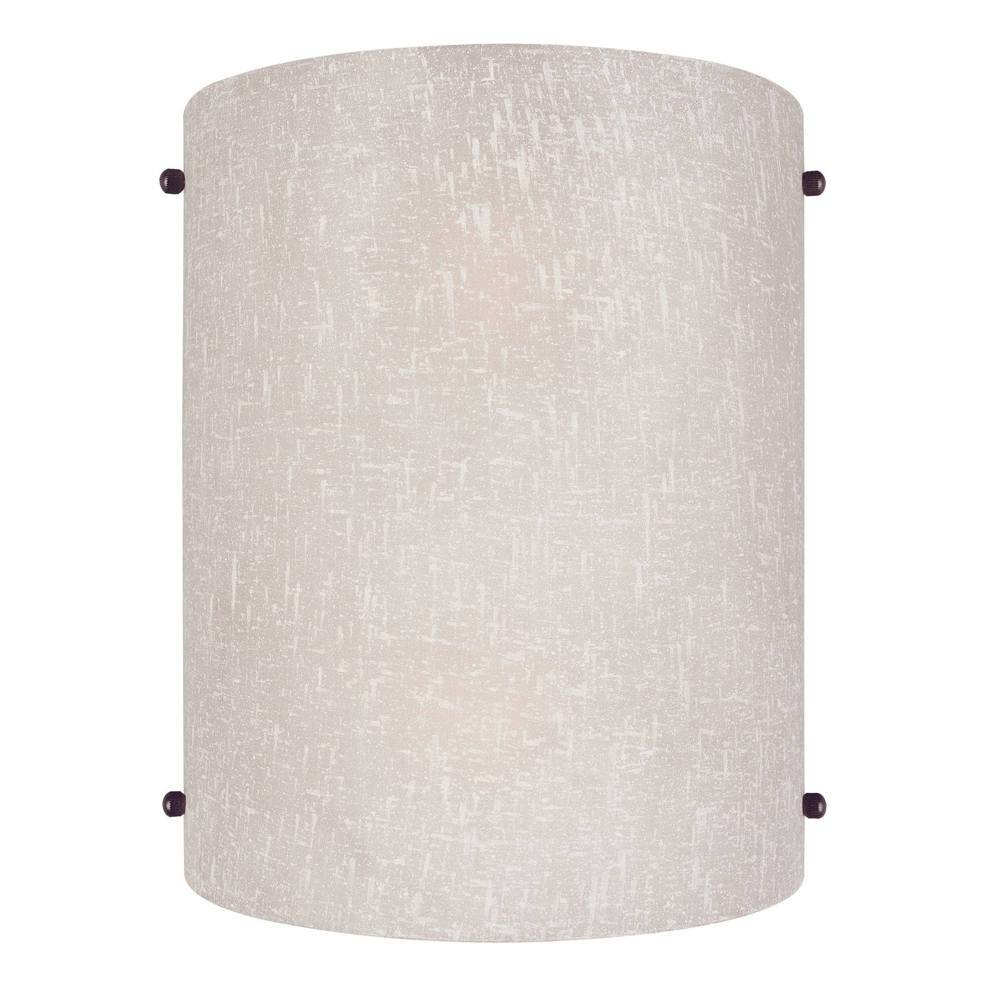 Forte Lighting Torrey 8" 2-Light Steel Antique Bronze Wall Sconce With White Linen Glass Shade