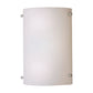 Forte Lighting Torrey 8" 2-Light Steel Brushed Nickel Wall Sconce With Satin Opal Glass Shade