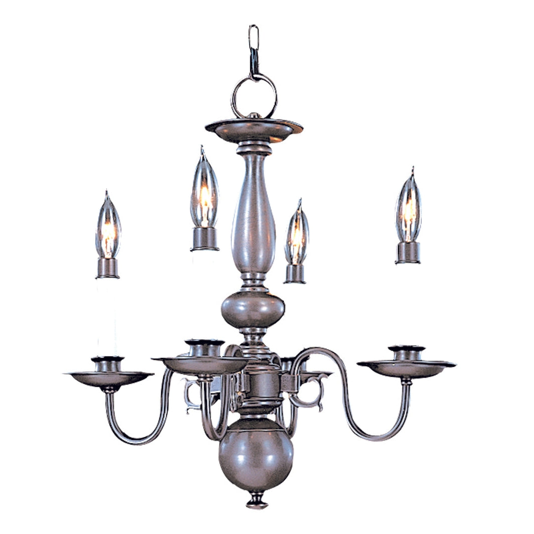 Framburg Jamestown 16" x 16" 4-Light Mahogany Bronze Mini Chandelier