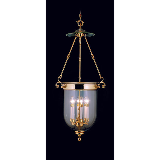 Framburg Jamestown 20" x 42" 6-Light Mahogany Bronze Foyer Chandelier