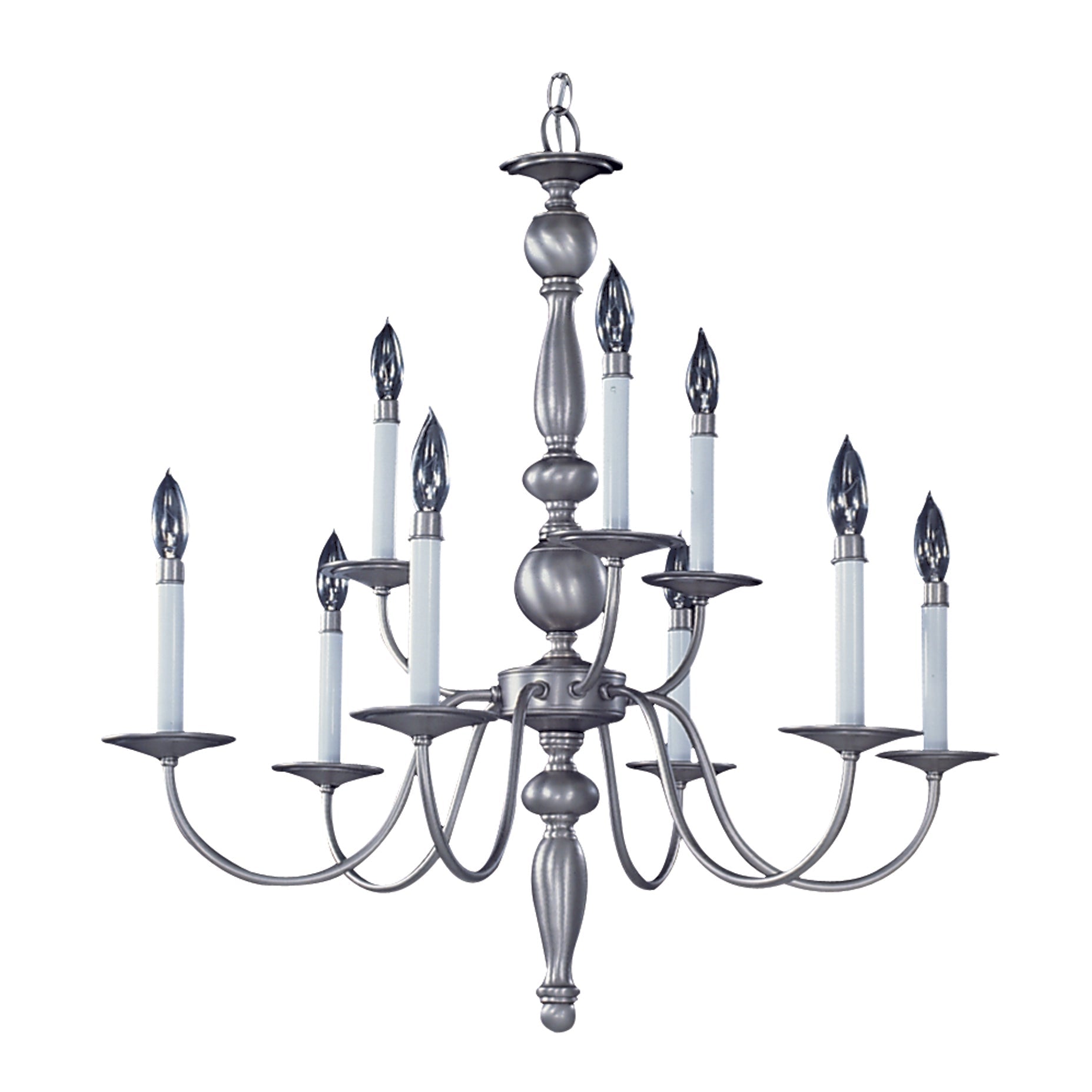 Framburg Jamestown 28" x 30" 9-Light Mahogany Bronze Dining Chandelier