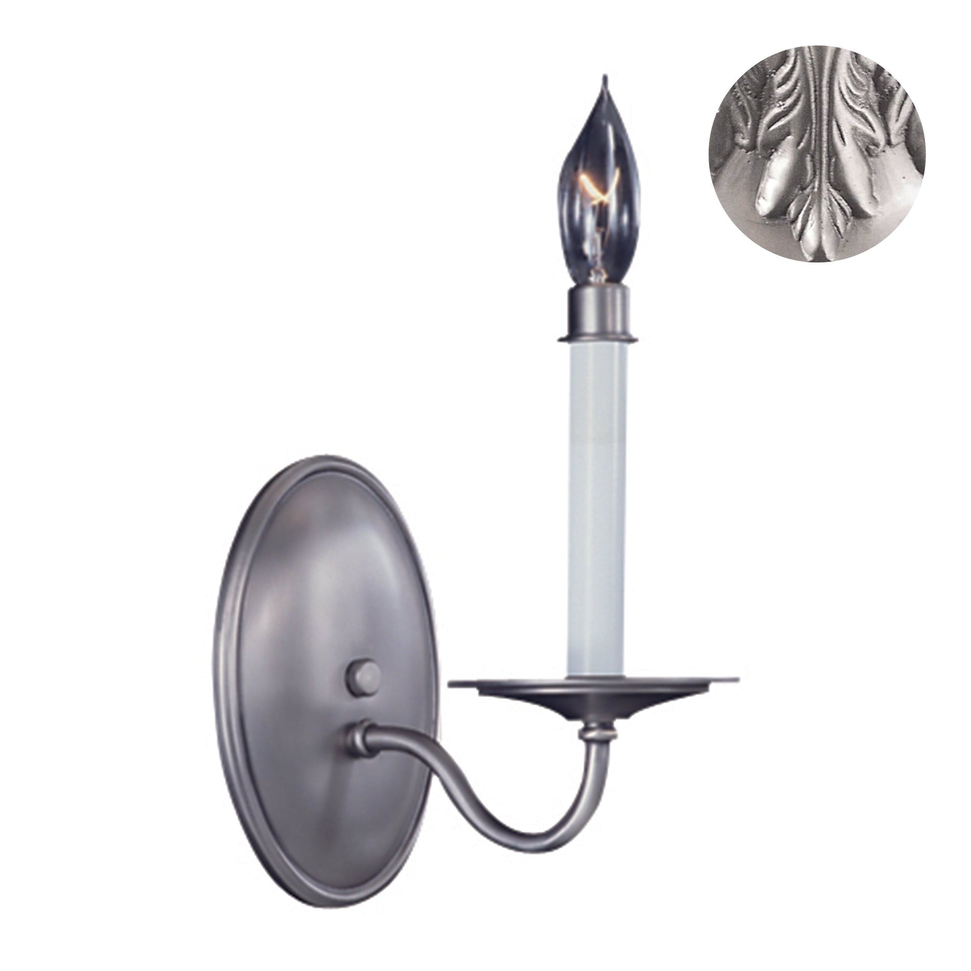 Framburg Jamestown 5" x 11" 1-Light Satin Pewter Wall Sconce