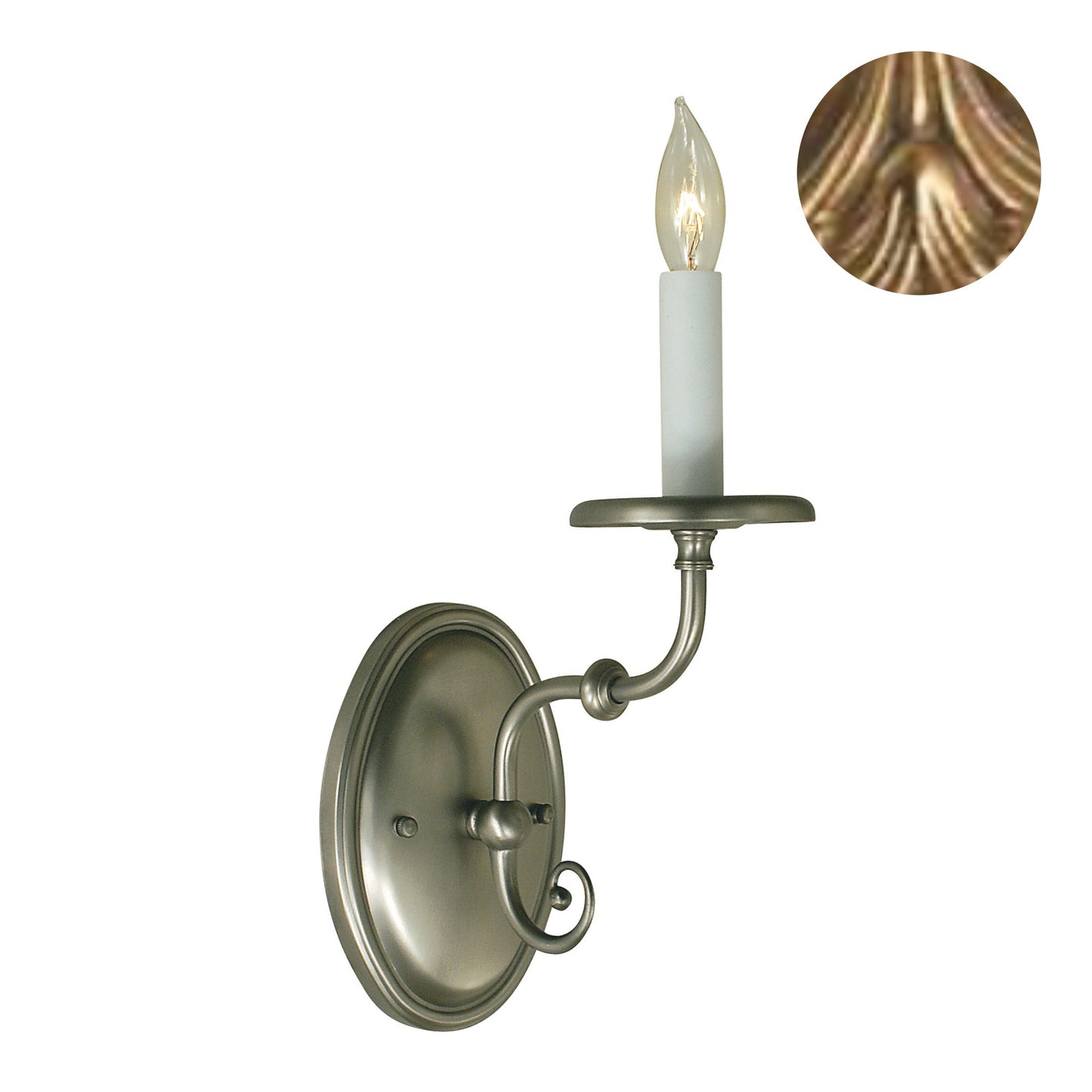 Framburg Jamestown 5" x 13" 1-Light Antique Brass Wall Sconce