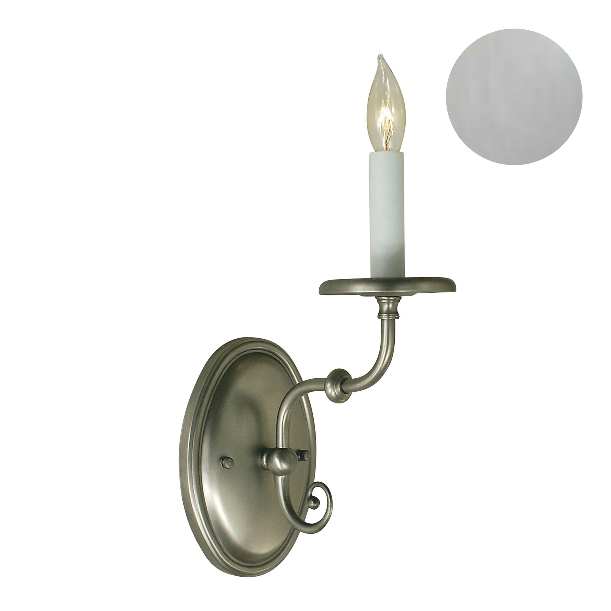 Framburg Jamestown 5" x 13" 1-Light Brushed Nickel Wall Sconce