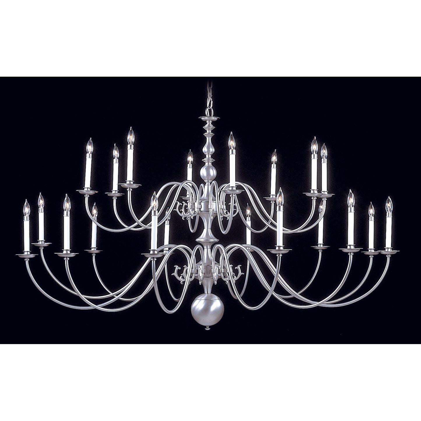 Framburg Jamestown 69" x 42" 20-Light Mahogany Bronze Foyer Chandelier