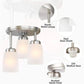 GZBtech Ceiling Light 3-Lights White Semi Flush Mount